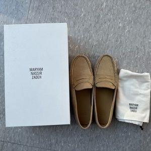 Maryam Nassar Zadeh Diega Loafers, Paleolithic suede, 37